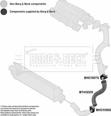 Borg & Beck BTH1220 - Трубка, нагнетание воздуха autodif.ru