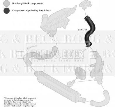 Borg & Beck BTH1714 - Трубка, нагнетание воздуха autodif.ru