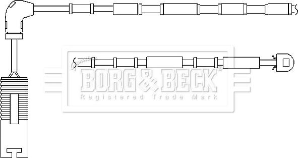 Borg & Beck BWL3048 - Сигнализатор, износ тормозных колодок autodif.ru