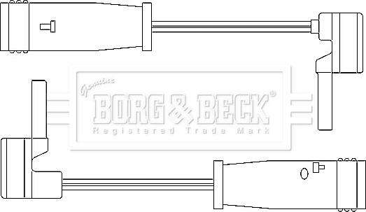 Borg & Beck BWL3050 - Сигнализатор, износ тормозных колодок autodif.ru