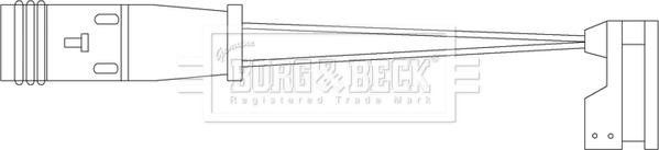 Borg & Beck BWL3069 - Сигнализатор, износ тормозных колодок autodif.ru