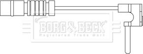 Borg & Beck BWL3072 - Сигнализатор, износ тормозных колодок autodif.ru