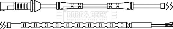 Borg & Beck BWL3102 - Сигнализатор, износ тормозных колодок autodif.ru