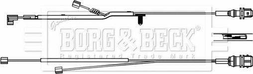 Borg & Beck BWL33085 - Сигнализатор, износ тормозных колодок autodif.ru