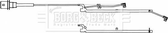 Borg & Beck BWL33086 - Сигнализатор, износ тормозных колодок autodif.ru