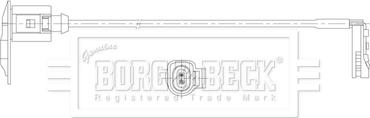 Borg & Beck BWL3222 - Сигнализатор, износ тормозных колодок autodif.ru