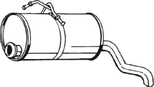Bosal 190-129 - Глушитель выхлопных газов, конечный autodif.ru