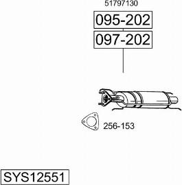 Bosal SYS12551 - Система выпуска ОГ autodif.ru