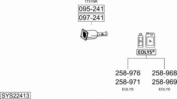 Bosal SYS22413 - Система выпуска ОГ autodif.ru
