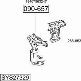 Bosal SYS27329 - Система выпуска ОГ autodif.ru