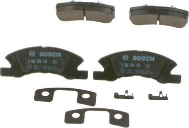 BOSCH 0 986 494 134 - Тормозные колодки, дисковые, комплект autodif.ru