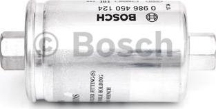 BOSCH 0 986 450 124 - Фильтр топливный ВАЗ инжектор тонкой очистки (гайка) BOSCH autodif.ru