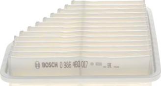 BOSCH 0 986 4B0 017 - Воздушный фильтр, двигатель autodif.ru