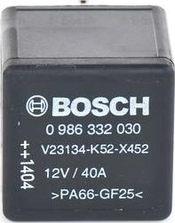 BOSCH 0 986 332 030 - Реле топливного насоса 12V BOSCH autodif.ru