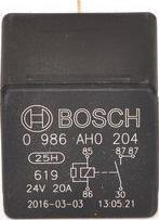 BOSCH 0 986 AH0 204 - Реле электромагнитное 24V 5-ти контактное (20A) с сопротивлением BOSCH autodif.ru