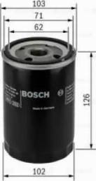 BOSCH 0 986 TF0 036 - Топливный фильтр autodif.ru