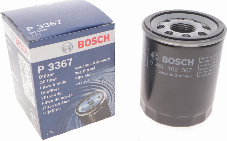 BOSCH 0 451 103 367 - Масляный фильтр autodif.ru