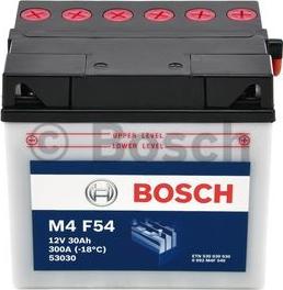 BOSCH 0 092 M4F 540 - Стартерная аккумуляторная батарея, АКБ autodif.ru