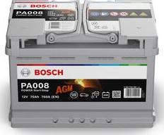BOSCH 0 092 PA0 080 - Стартерная аккумуляторная батарея, АКБ autodif.ru