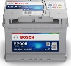 BOSCH 0 092 PP0 050 - Стартерная аккумуляторная батарея, АКБ autodif.ru