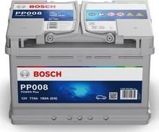 BOSCH 0 092 PP0 080 - Стартерная аккумуляторная батарея, АКБ autodif.ru