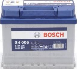 BOSCH 0 092 S40 060 - Стартерная аккумуляторная батарея, АКБ autodif.ru