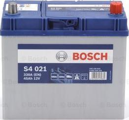 BOSCH 0 092 S40 210 - Аккумуляторная батарея S4 Silver, 12в 45а/ч 330А п.т., о.п., яп. кл., яп. корп. autodif.ru