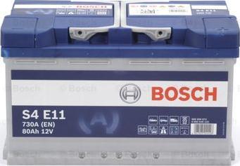 BOSCH 0 092 S4E 110 - Стартерная аккумуляторная батарея, АКБ autodif.ru