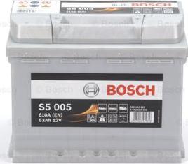 BOSCH 0 092 S50 050 - аккумуляторная батарея! 19.5/17.9 евро 63Ah 610A 242/175/190\ autodif.ru