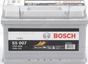 BOSCH 0 092 S50 070 - Стартерная аккумуляторная батарея, АКБ autodif.ru
