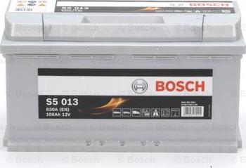 BOSCH 0 092 S50 130 - Аккумуляторная батарея 100Аh 830А 90 110Ah 720 950A справа справа S5 12V 100Аh 830А Размеры 353 175 autodif.ru