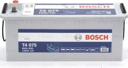 BOSCH 0 092 T40 750 - Стартерная аккумуляторная батарея, АКБ autodif.ru
