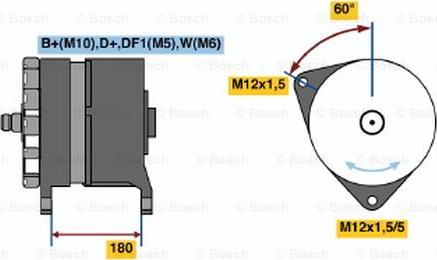 BOSCH 0 120 689 547 - Генератор autodif.ru