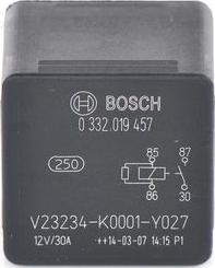 BOSCH 0 332 019 457 - Реле электромагнитное 12V 4-х контактное BOSCH BOSCH 0332019457 autodif.ru