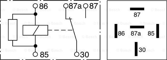BOSCH 0 332 209 138 - Реле VW Crafter (06-13) включения вентилятора BOSCH autodif.ru