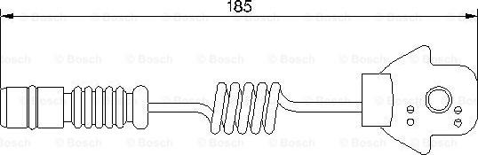 BOSCH 1987474963 - Сигнализатор, износ тормозных колодок autodif.ru