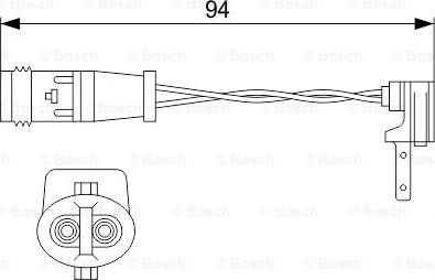 BOSCH 1 987 474 553 - Датчик износа тормозных колодок MERCEDES A (W169),B (W245) (04-) передний BOSCH autodif.ru