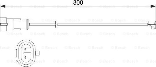 BOSCH 1 987 473 535 - Сигнализатор, износ тормозных колодок autodif.ru