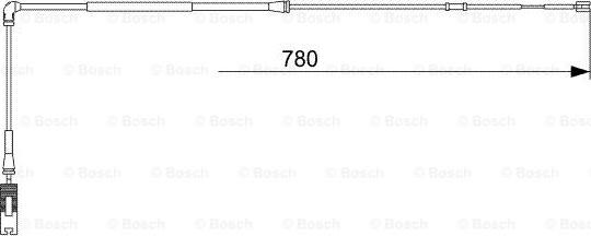 BOSCH 1 987 473 009 - Сигнализатор, износ тормозных колодок autodif.ru