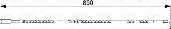 BOSCH 1 987 473 030 - Сигнализатор, износ тормозных колодок autodif.ru