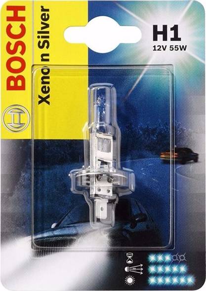 BOSCH 1 987 301 067 - 12V Лампа Bosch 1987301067 H1 55W XENON SILVER (SB), autodif.ru