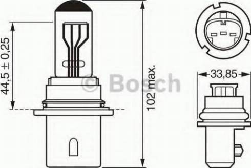 BOSCH 1 987 302 151 - Лампа накаливания, освещение щитка приборов autodif.ru