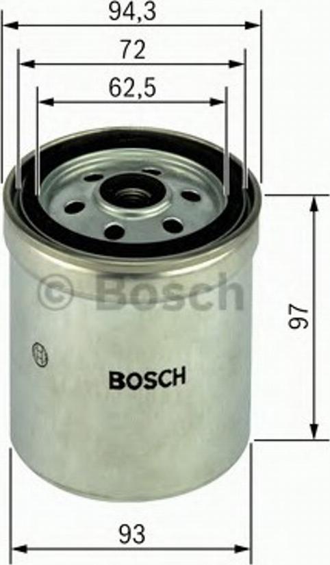 BOSCH 1457434452 - Топливный фильтр autodif.ru