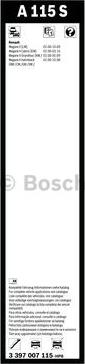 BOSCH 3 397 007 115 - Щетки стеклоочистителя Bosch Aerotwin A115S 600мм/450мм BayonnetArm autodif.ru