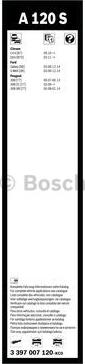 BOSCH 3 397 007 120 - Щетки стеклоочистителя Bosch Aerotwin A120S 750мм/650мм PushButton для распашного с/о autodif.ru