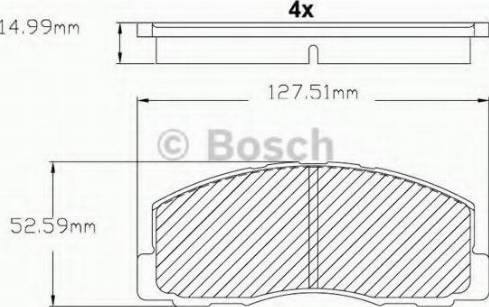BOSCH F 03B 150 215 - Тормозные колодки, дисковые, комплект autodif.ru