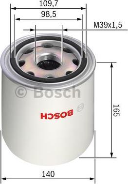 BOSCH F 026 404 012 - Патрон осушителя воздуха, пневматическая система autodif.ru