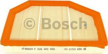 BOSCH F 026 400 508 - Воздушный фильтр, двигатель autodif.ru