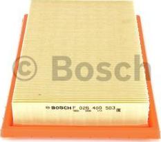 BOSCH F 026 400 503 - Воздушный фильтр, двигатель autodif.ru