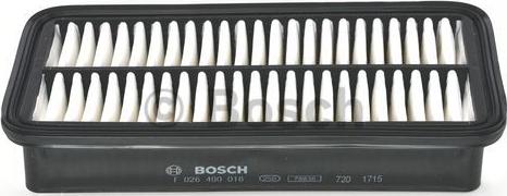 BOSCH F 026 400 016 - Воздушный фильтр, двигатель autodif.ru
